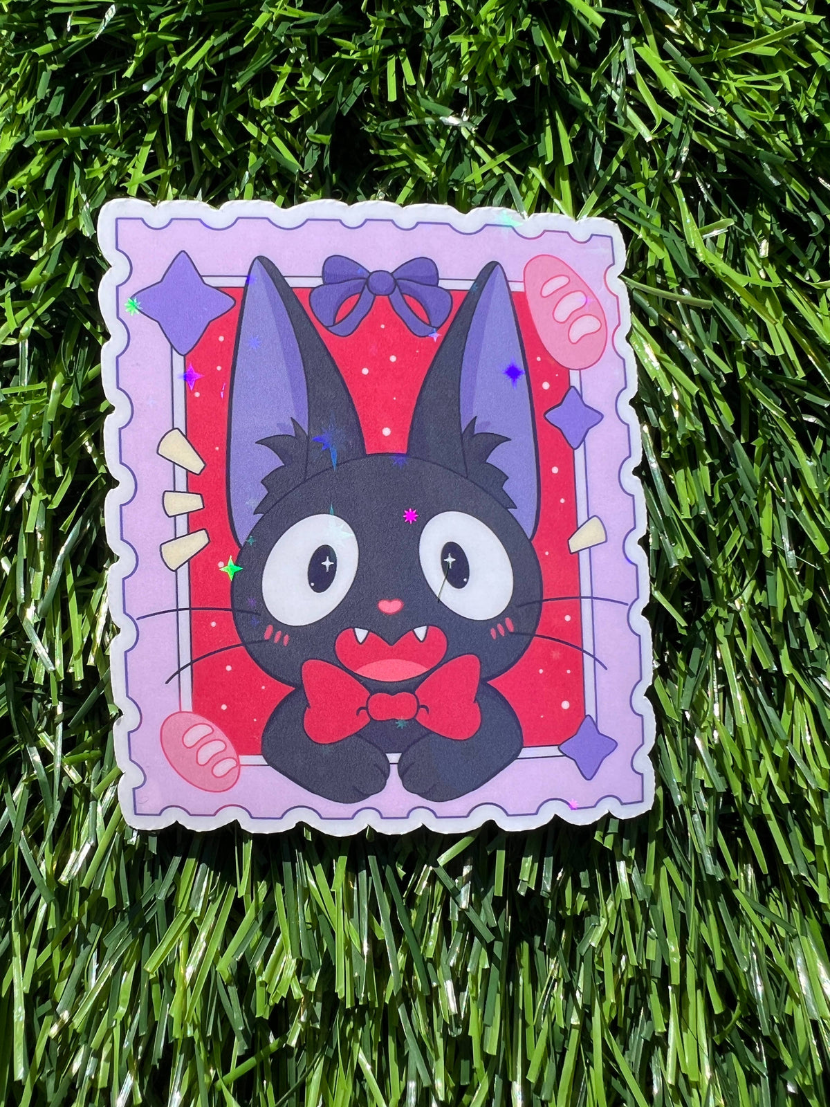 Studio Stamp Sticker Black Cat