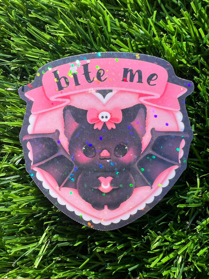 Bite Me Sticker