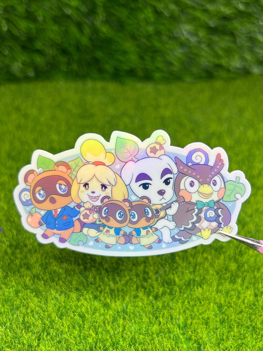 Crossing Friends Sticker