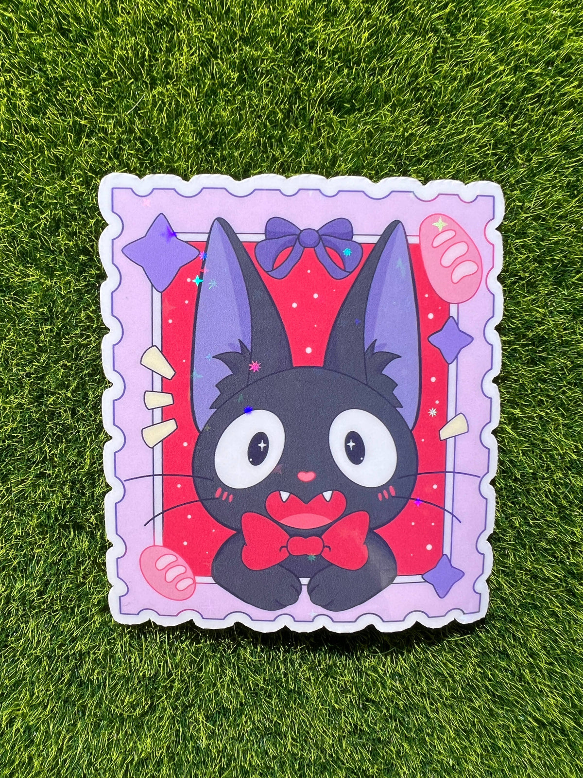 Studio Stamp Sticker Black Cat