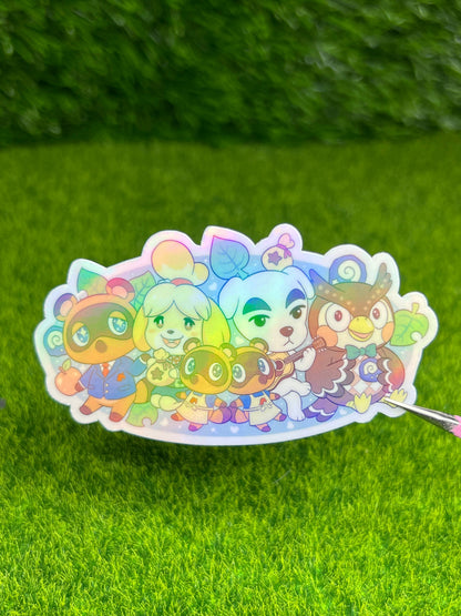 Crossing Friends Sticker