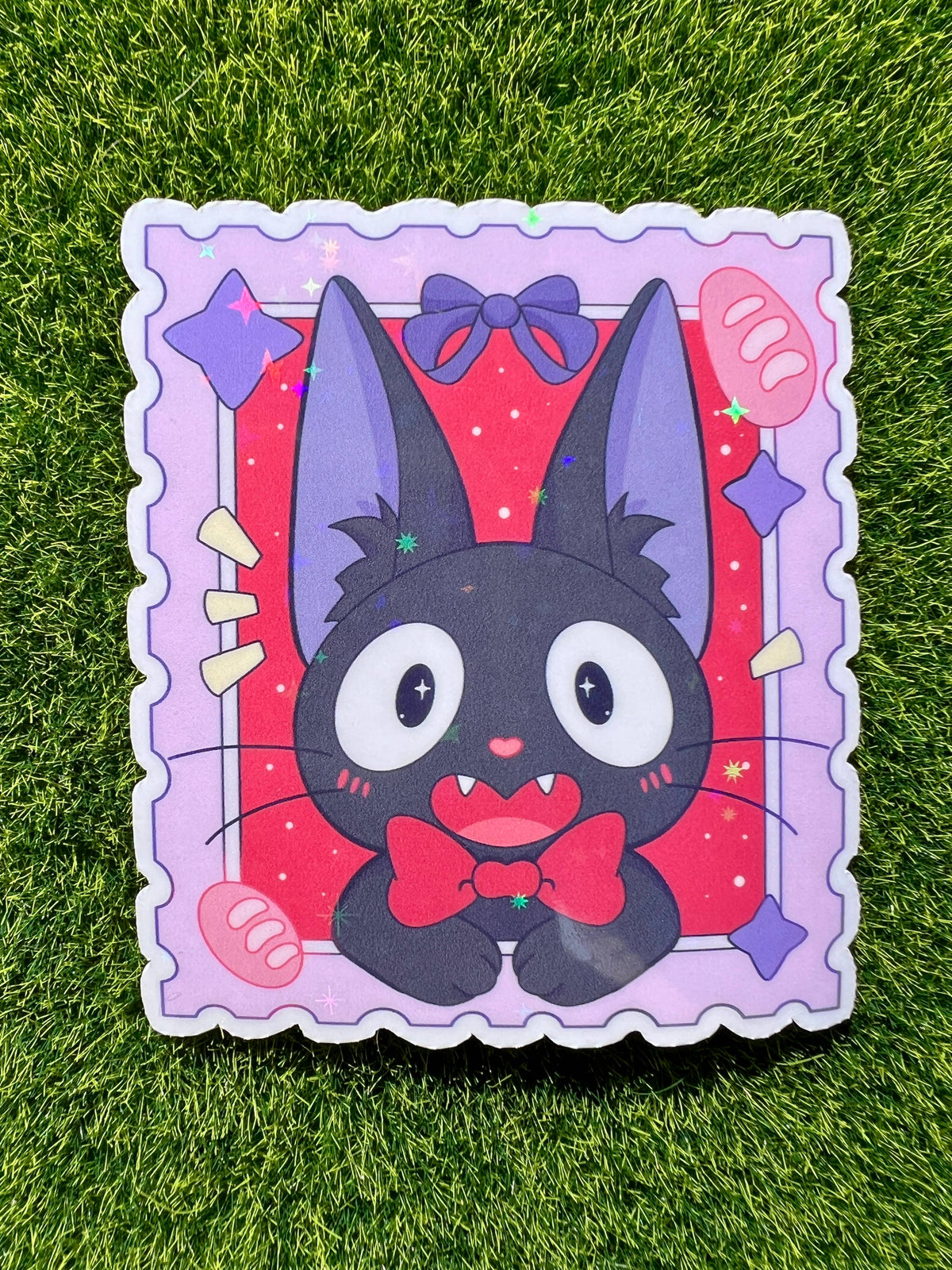 Studio Stamp Sticker Black Cat