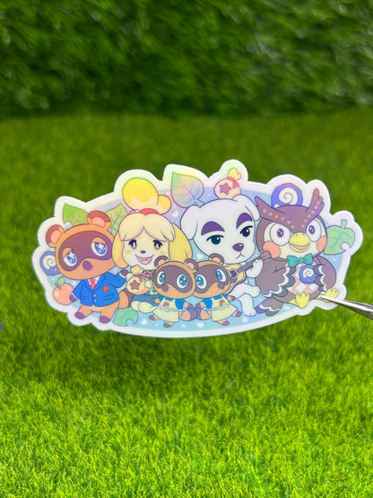 Crossing Friends Sticker