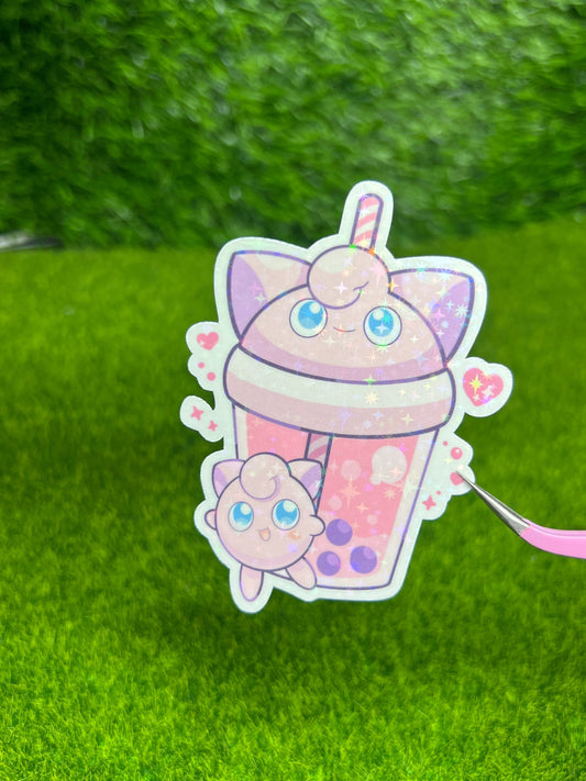 Boba Buddies Sticker Pink