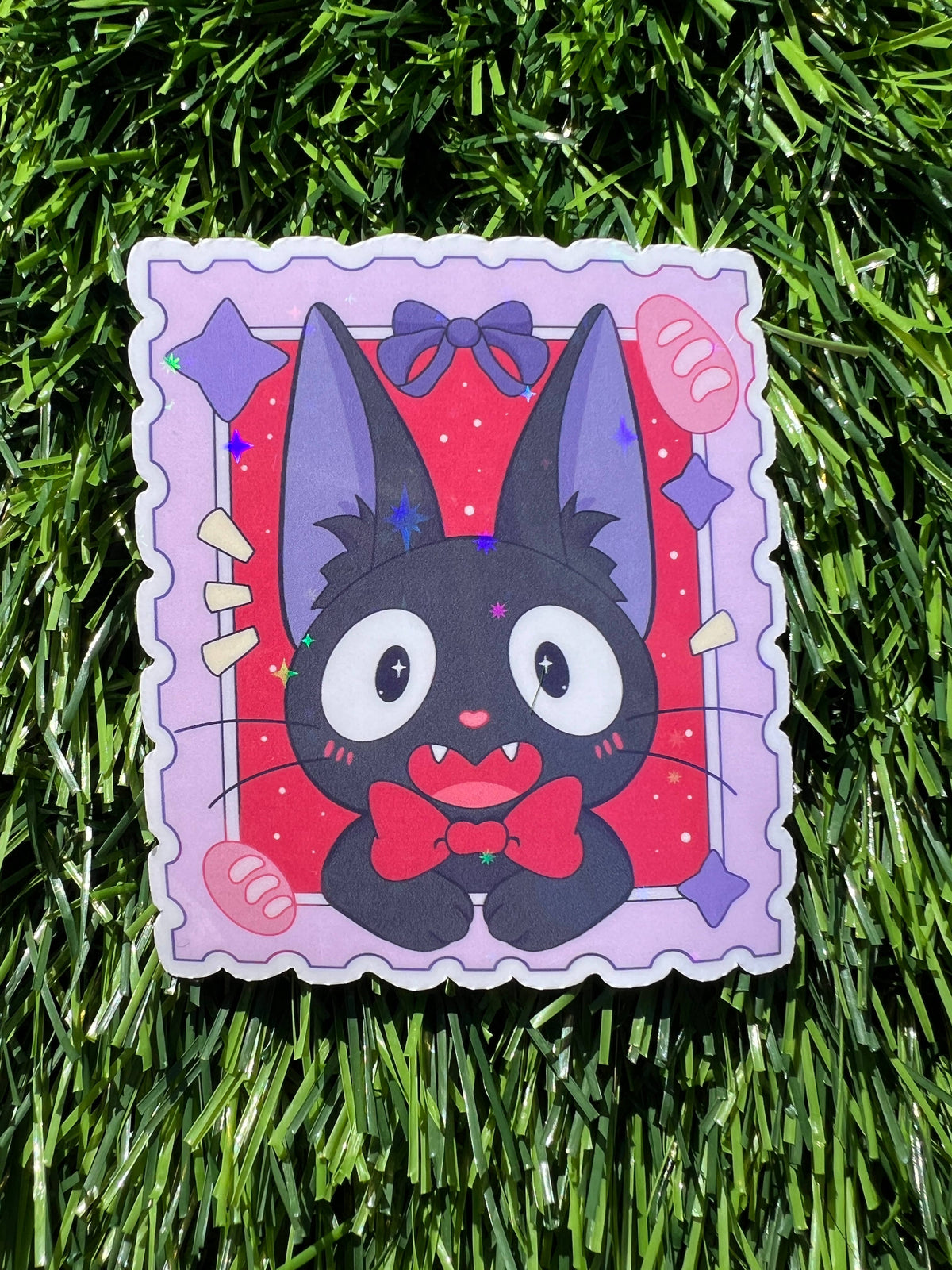 Studio Stamp Sticker Black Cat